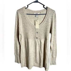 NWT Vertigo Paris Tan Sweater size Large
